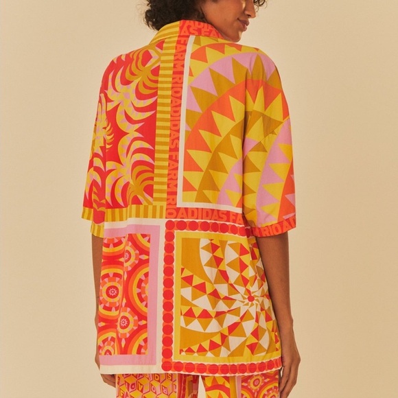 Adidas Farm Solar Kaleidoscope Pink Top - Picture 2 of 11